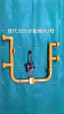Hyundai R225 Excavator Boom Pipe Oil Inlet Pipe di ferro per negozi di materiali da costruzione