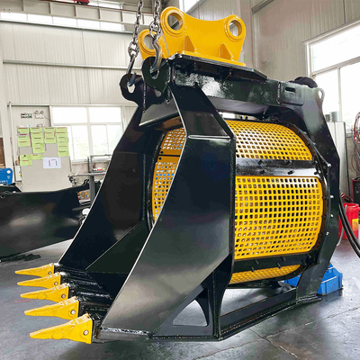 5 - 40 tonnellate Scavatore Sito secchio rotativo di screening secchio con 800-1400 mm di diametro tamburo
