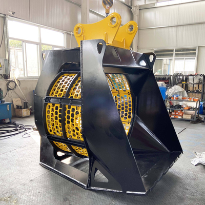 5 - 40 tonnellate Scavatore Sito secchio rotativo di screening secchio con 800-1400 mm di diametro tamburo