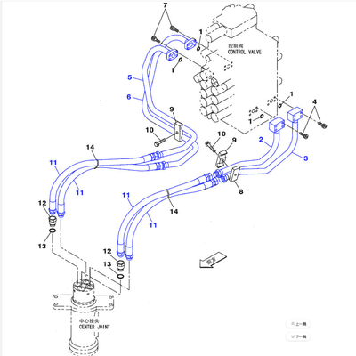SH210-5A Parti di ricambio per escavatori