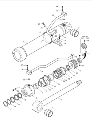 DOOSAN DX225LCA Excavator Hydraulic Iron Oil Pipe per impianti di produzione