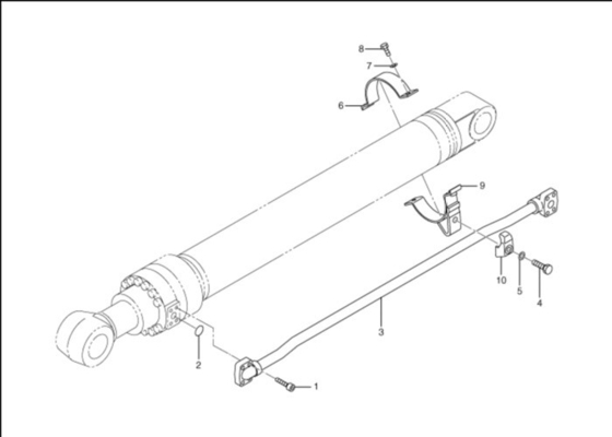 Top Cat320d escavatore tubo cilindrico idraulico 274-2547 tubo secco con tubo di acciaio