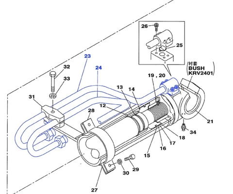 Servizi di costruzione di materiali di acciaio tubo per scavo superiore SH210-5A tubo cilindro idraulico