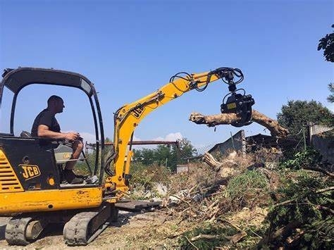 3 tonnellate Escavatore idraulico Attachments Rotating Wood Grapple Max Jaw Opening 1.5m